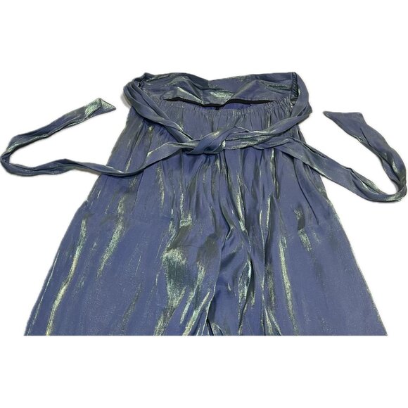 Halara Shimmer Flowy Pants With Split Hem & Wraparound Fabric XS - Picture 3 of 4